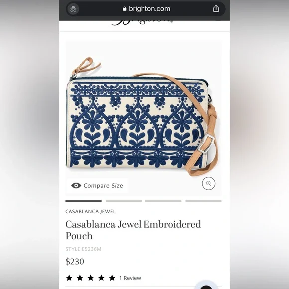 Brighton Wristlet clutch purse and jewelry bag - Picture 12 of 12